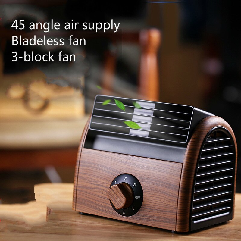 Mini- Small Home Electric Fan Dormitory Air Conditioner Charge Small Fans Office Desktop Student Bed Nothing Leaf Fan