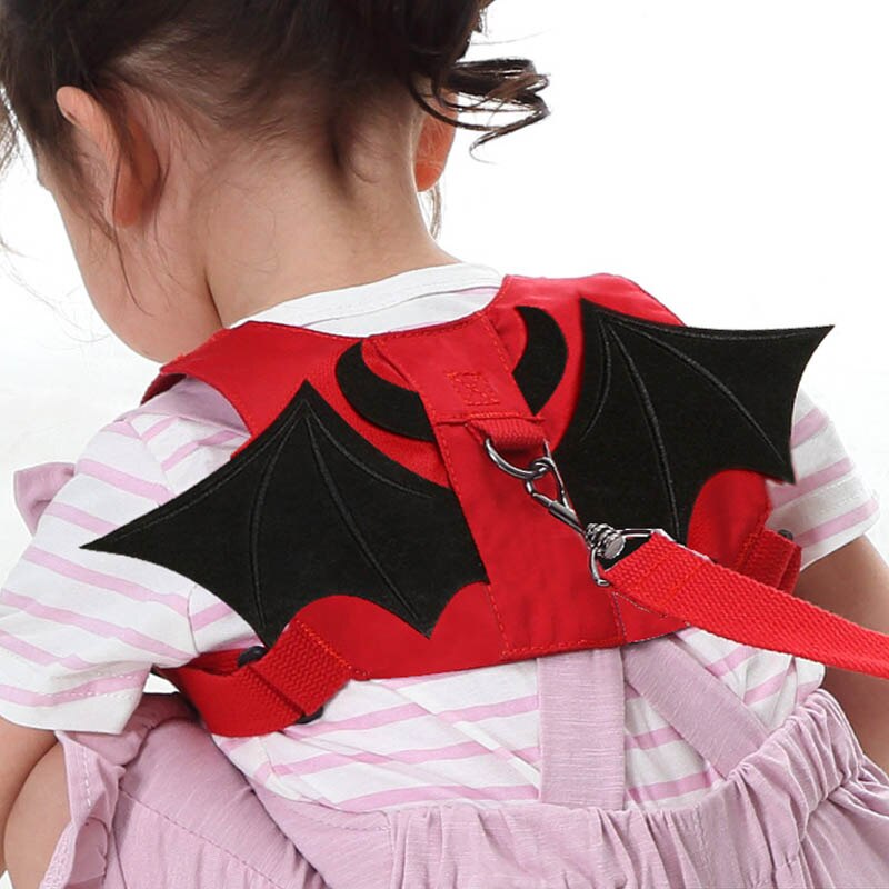 Children Learning Walking Back Traction Adjustable Safety Harness Toddler Walk Belt Keeper 1Pcs Anti Lost Rope Leash Accessories: bat red