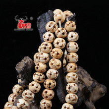 10 STUKS Natuurlijke yak bone handgemaakte carving van de ronde kralen van de parel kralen en Tibetaanse bodhi kralen DIY sieraden accessoires.