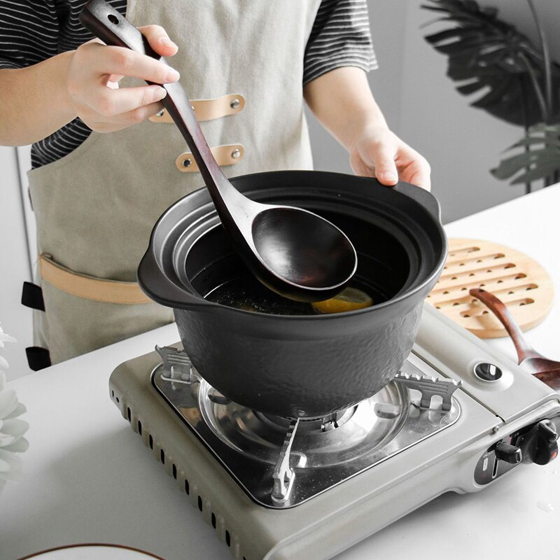 Alte Farbe Große Mittlere und Kleine Gebogene Löffel Suppe Löffel Öl Löffel Reis Brei Löffel Holz Löffel Suppe Holz Löffel
