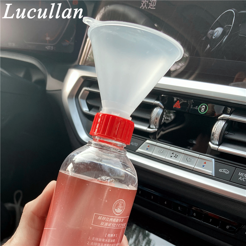 Lucullan 28MM Fill Threaded Funnel - Twist On Empty Spray Bottle Refill Liquid Oils Powders For Home Car Detailing