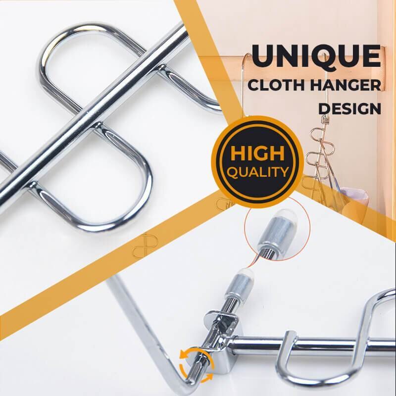 Wielofunkcyjny magiczny wieszak domowy Multi otwór magiczny wieszak na ubrania metalowy haczyk robić przechowywania