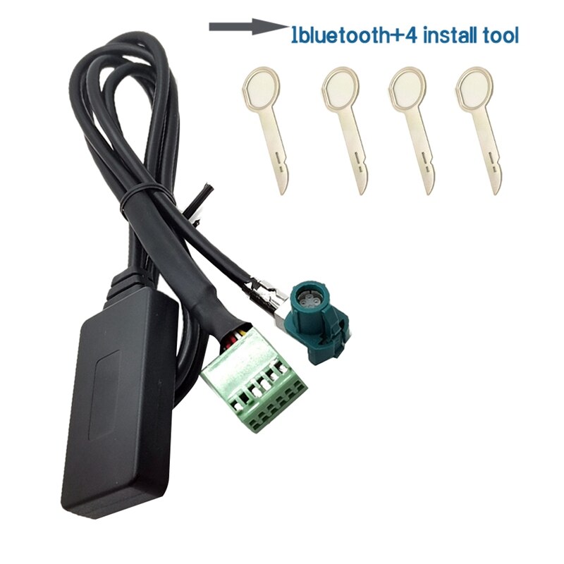 12 Pin 12V Auto Draadloze Aux Bluetooth 5.0 Adapter Handsfree Auto Bluetooth Car Kit O Kabel Voor A3 a4 B8 B6 A6 C6 B7 C6