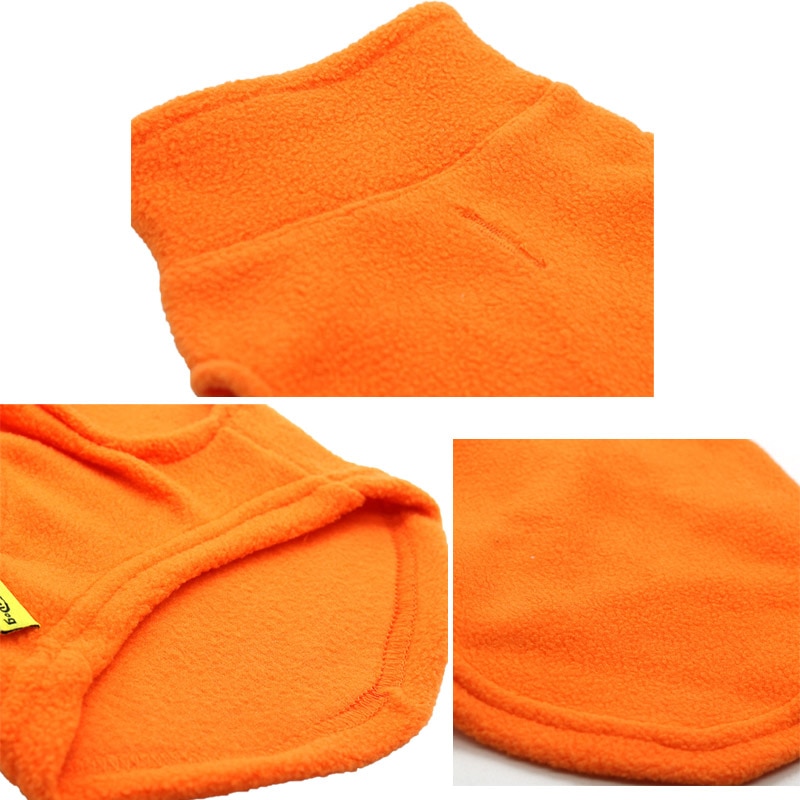 Blød fleece hundefrakke varmt hvalpetøj vinter hundejakke frakke lille hundetøj pomeranian mops shih tzu tøj varm kat frakke