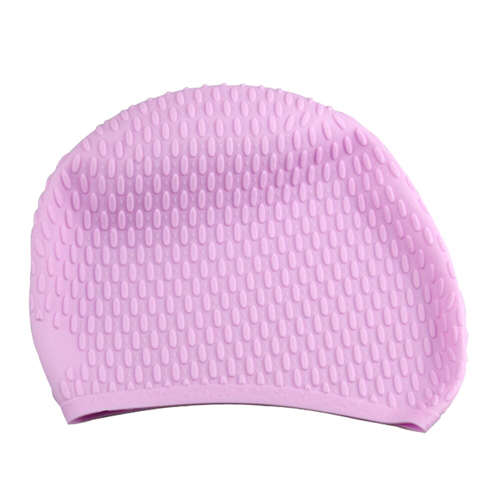 1pc Swimming Cap Useful Durable Practical Long Hair Ear Protection Swim Caps for Female Ladies Women: Lavender