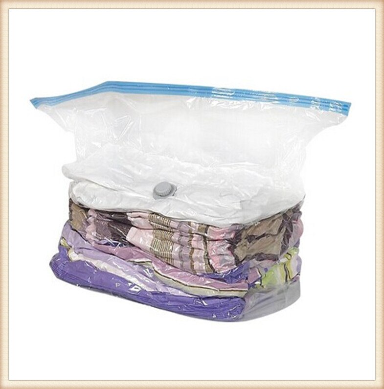 Vacuum Bag Transparent Border Foldable Extra Large Compressed Organizer Storage Bag Saving Space Seal Bags Free