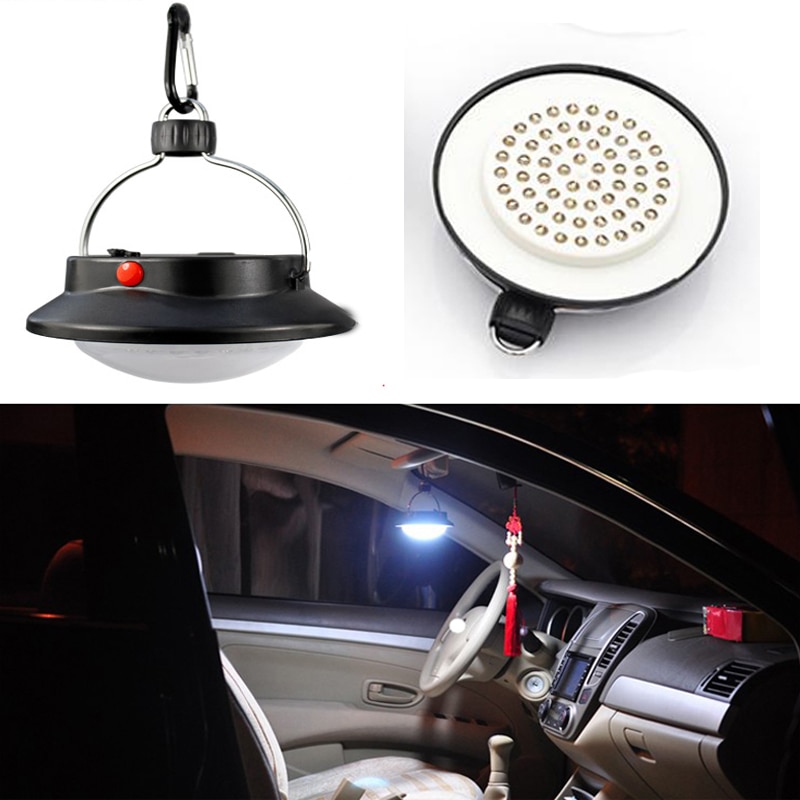 60 led draagbare buiten binnen camping lantaarn tent licht camping hanglamp voor 1 x 18650/3 xaaa op batterijen