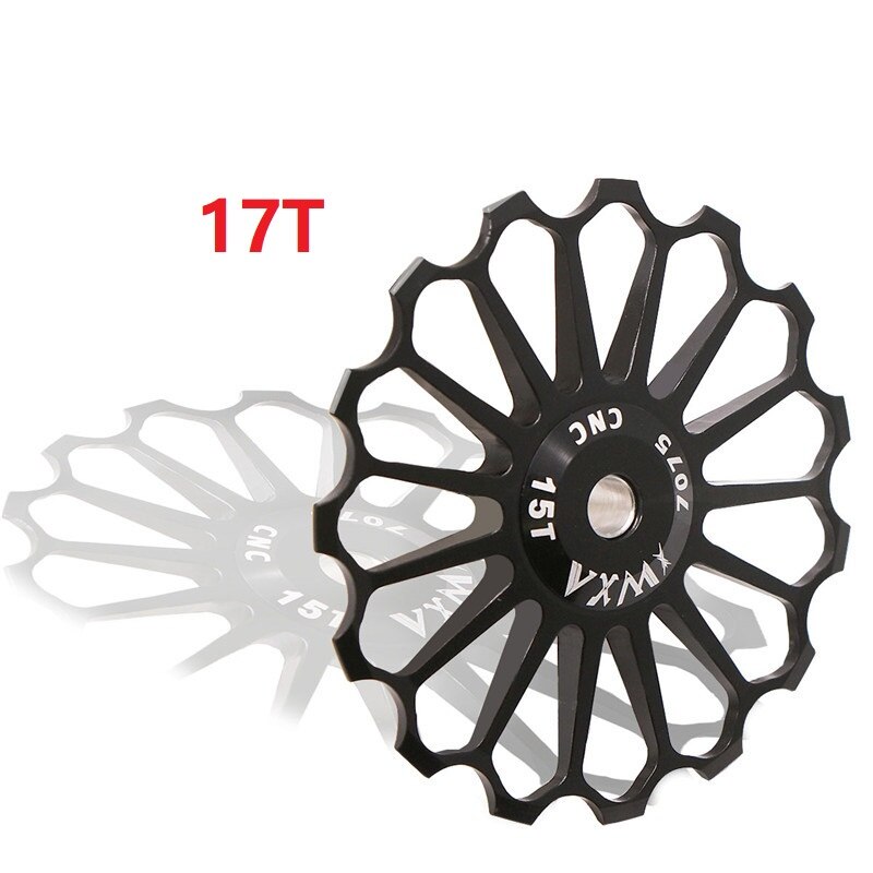 MTB Rennrad Keramik Pulley Schaltwerk Keramik Lager 8-17T Hinten Pulley Jockey Rad Bike Lager jockey Rad: Black 17T