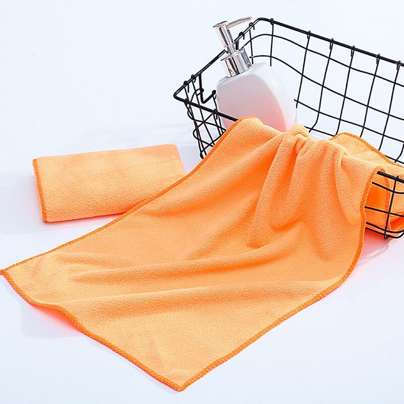 DIDIHOU 30x70cm petit Polyester absorbant petite serviette en microfibre serviette de bain à séchage rapide salle de bain serviettes de cuisine fournitures: 5