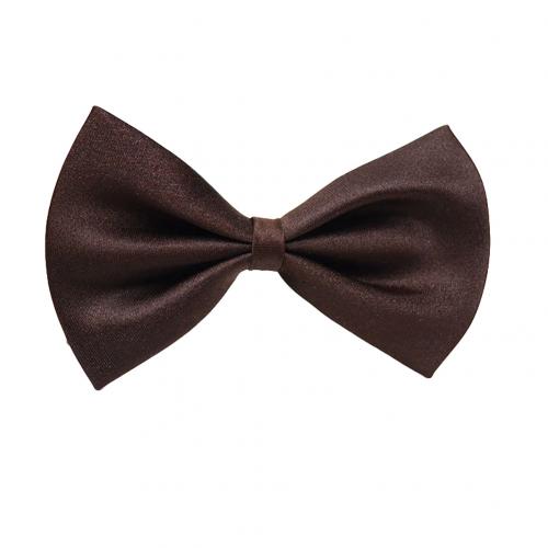 Ensfarvet baby kids slips justerbar slips bowtie fest fotografering rekvisitter jakkesæt slips til baby dreng pige: Kaffe