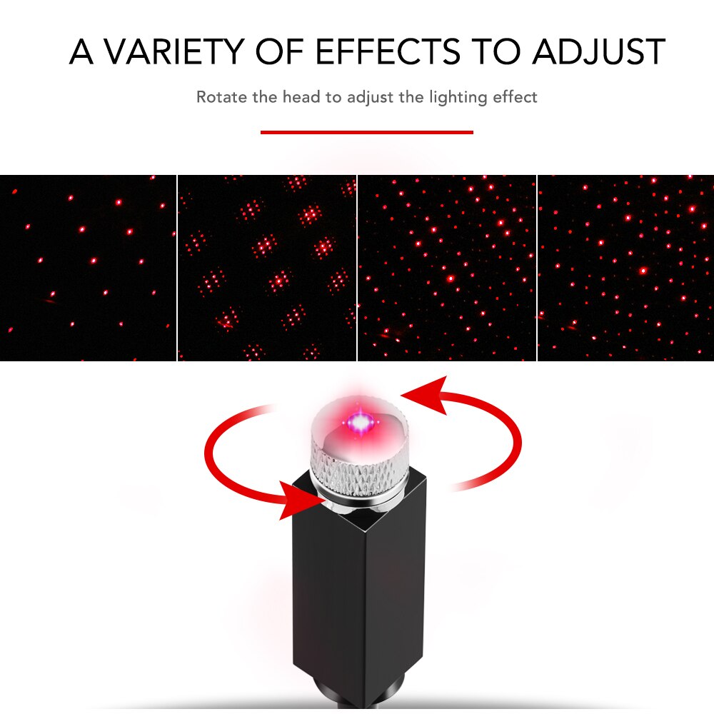 LED Car Roof Star Night Light Projector for nissan qashqai j11 j10 x trail t32 t31 juke tiida note leaf