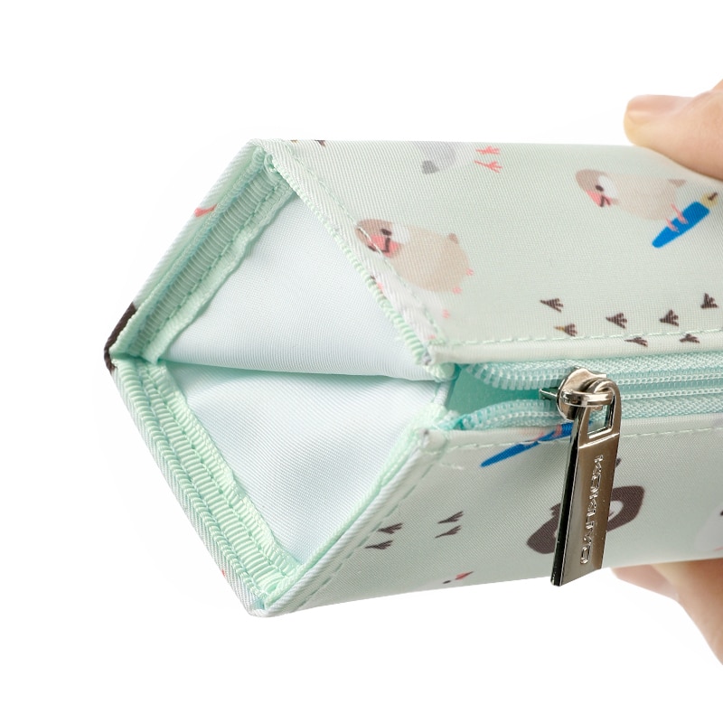 Estuche de lápices japonés Kokuyo para estudiantes pequeños y frescos con diseños limitados, gran capacidad, Folio Simple, bolsa de papelería japonesa