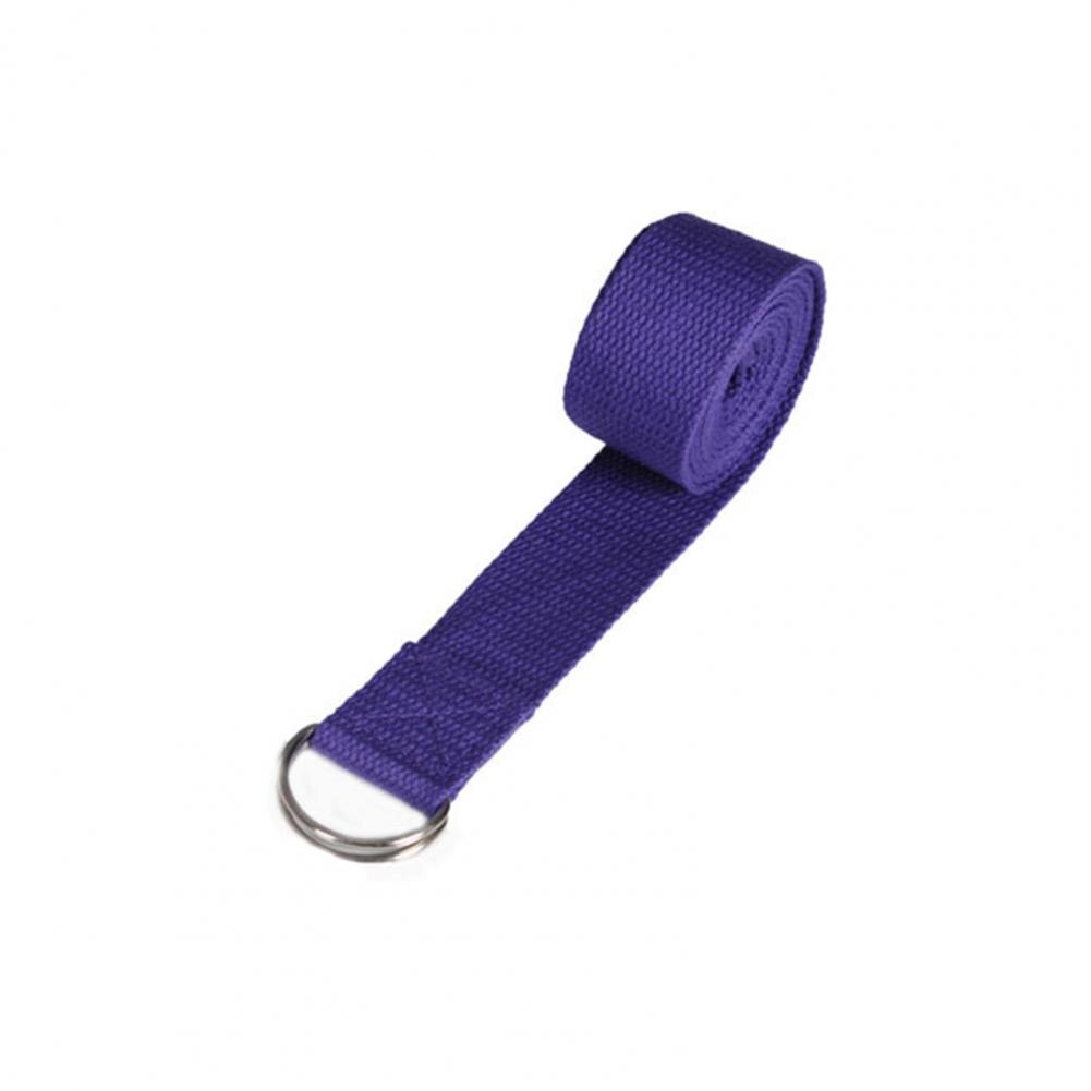 Yoga Stretch Strap Burrs-free Muscle Relax Accessory Leg Stretchers Training Belt for Trainer: Dark Purple