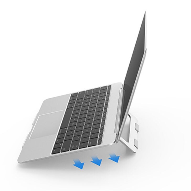 Sammenfoldelig holder til bærbar computer, justerbar aluminium til notebook-stativer  r9cb