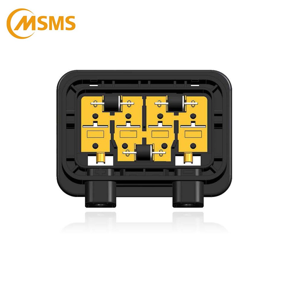 Waterproof IP67 Solar Glue Pouring Panel Junction Box With mm2 Cable And 3 Diodes 30A 45V