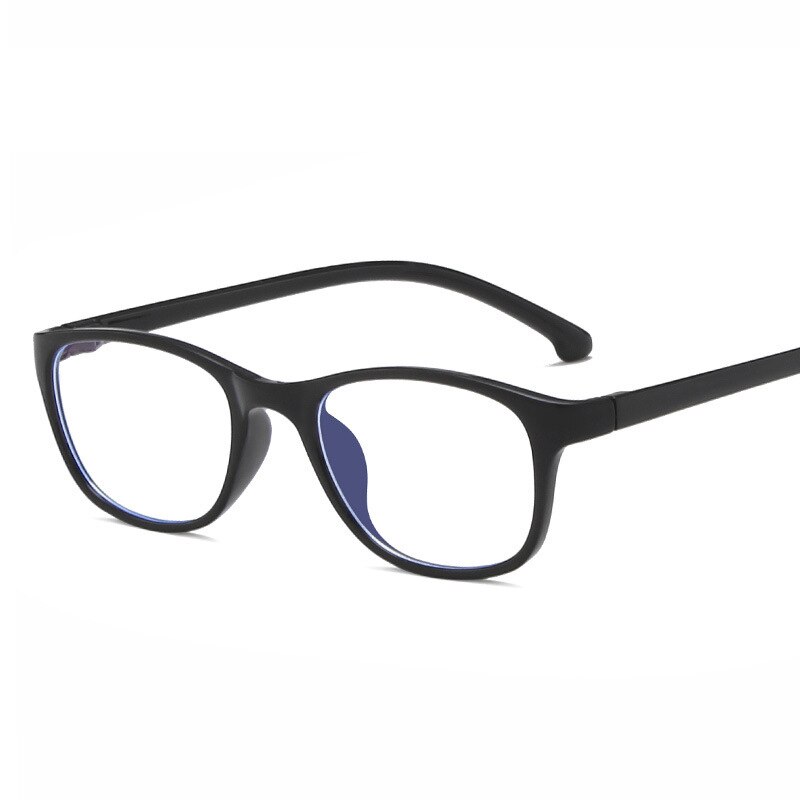 Seemfly oval ramme kid anti-blå lys briller  tr90 ultralette briller almindeligt spejl dreng pige retro briller ramme beskyttelsesbriller