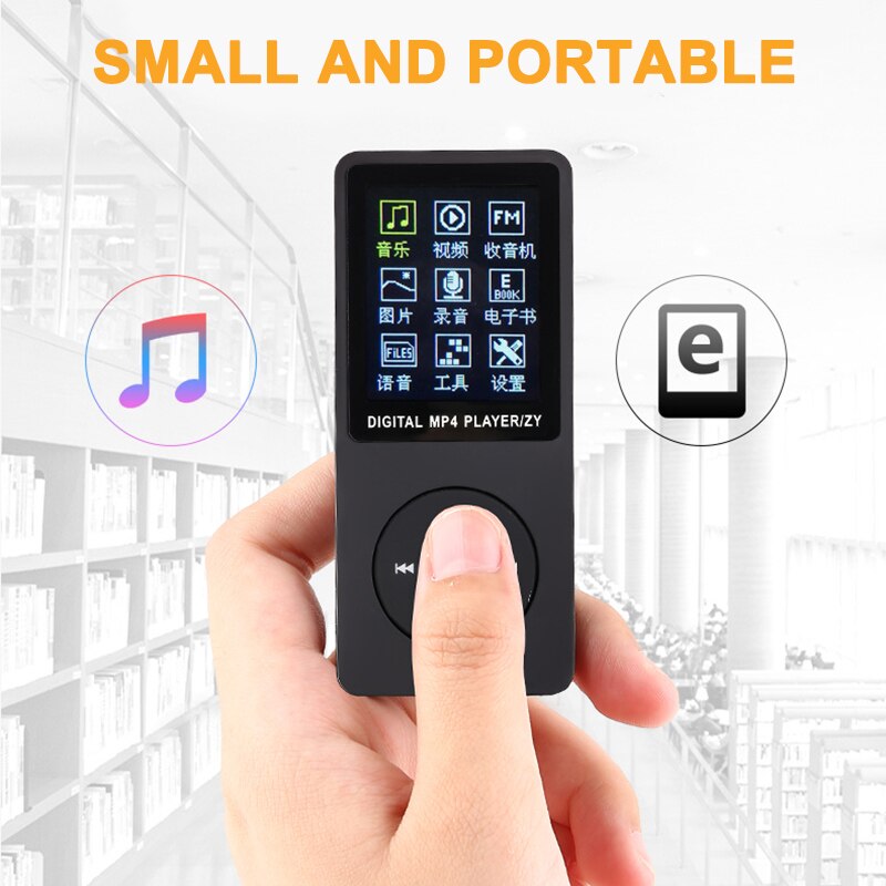 70 Hours Playback MP3 MP4 Lossless Sound Music Player FM Recorder TF Card Portable JR Deals