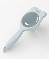 1PC 17.5x6.5cm Cute Wheat Straw Plastic Egg Separator White Yolk Sifting Home Kitchen Chef Dining Cooking Gadget OK 0877: Gray