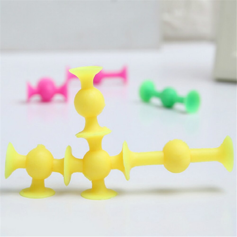 100Pcs/Set DIY Splice The Sucker Making Toys Children Puzzle Interesting And Splice Sucker Plastic Fidget Toys AYM