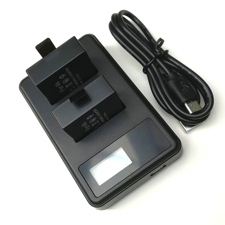 Oryginalna ładowarka 1350/1050mAh podwójna ładowarka do SJCAM Sj4000 powietrza Sj5000X C30 EKEN H9R Akaso V50 akcesoria do kamer w ruchu
