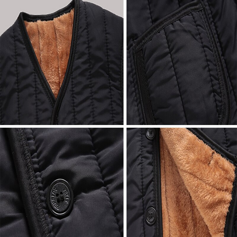 PEVSN Winter Men Vests Fleece Warm Waistcoat Man Outwear Casual Thermal Soft Vests Thick Windreaker Sleeveless Jackets Clothing