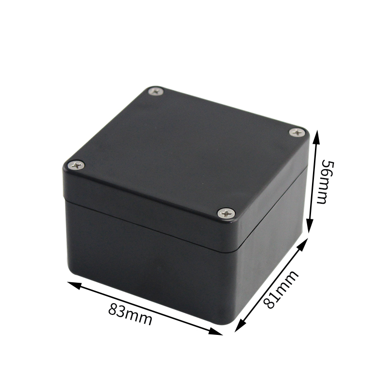 Project Box ABS Plastic IP65 Waterproof Dustproof Electrical Junction box Enclosure Black Housing Instrument Case: 83x81x56mm