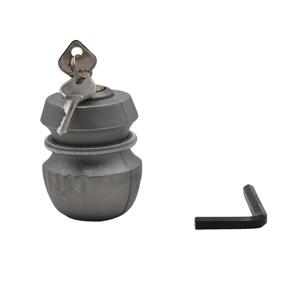 Silver Alloy Coupling Lock Tow Ball Lock Caravan Lock