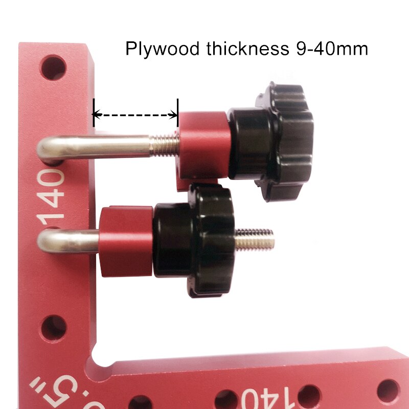 Woodworking Right-angle Ruler Set 90 Degrees L-Shaped Fixture Positioning Clamps Splicing Board Positioning Ruler MSU88