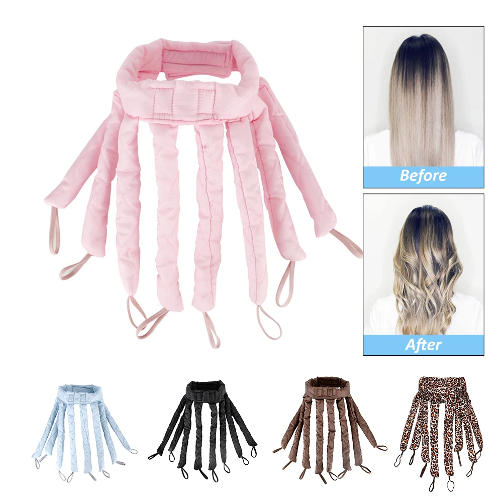 1pc Heatless Haar Curler Krake kräuseln Rollen Weiche Eisstockschießen Stange Stirnband Faul Schlafen Schaum Locken Welle Styling Werkzeuge