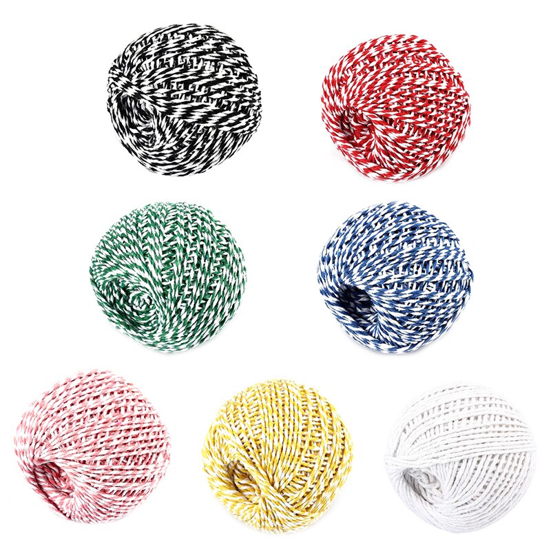 Hilo de algodón para carnicero, cuerda para preparación de carne, Trussing, cuerdas para barbacoa, carne, salchicha, cordel, herramientas de cocina, 75m, 1 rollo