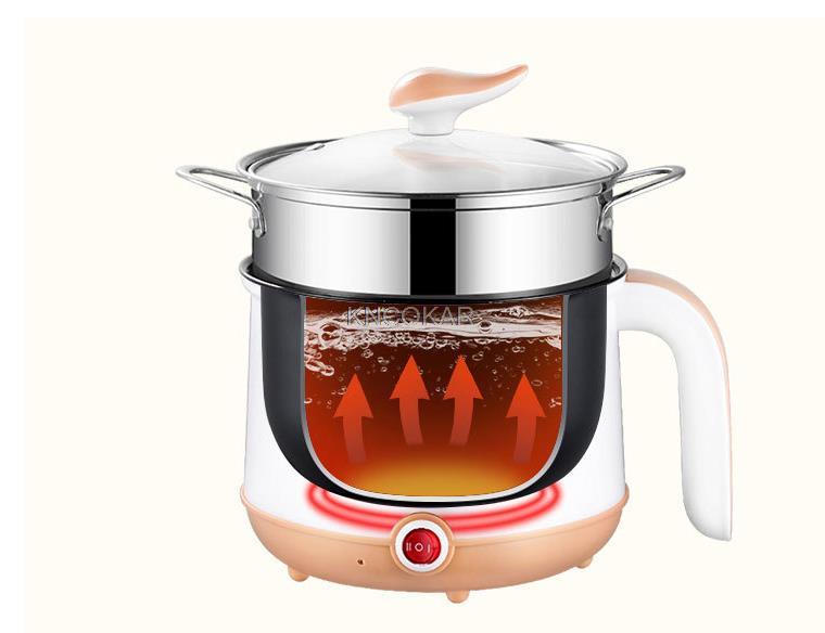 220V Mini Multifunctional Electric Cooking Pot Machine Single/Double Layer Available 3 Color Available Pot Multi Cooker