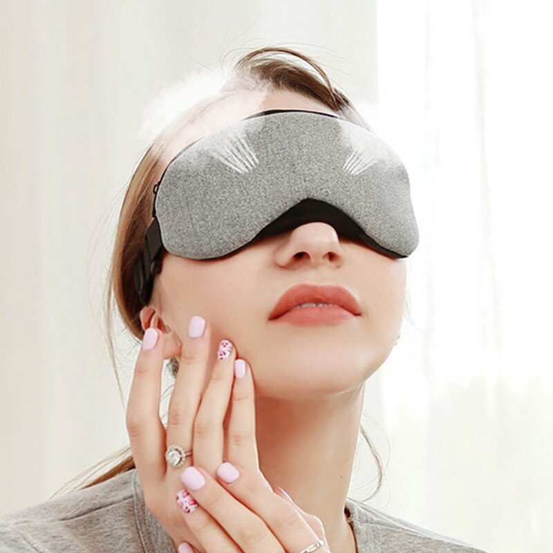 Temperature Control Heat Steam Cotton Eye Mask Dry Tired Compress USB Pads