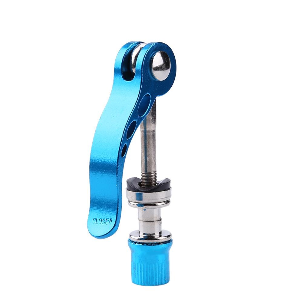 Aluminum Alloy Quick Release Bicycle Seat Clamp Skewer Mountain Bike Road Bike Seat Clamp Bike Accessories: Blue