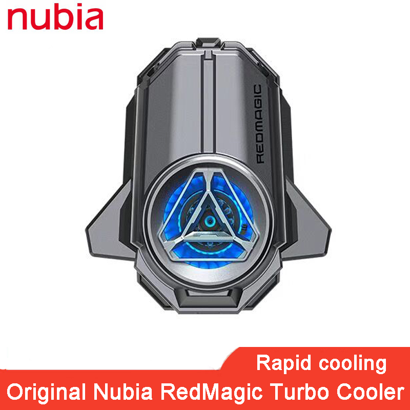 Original Nubia RedMagic Turbo Cooler Game Phone Fan Cooler Support APP Control ICE Dock Suitable Width 70-82mm For Iphone 13 Pro