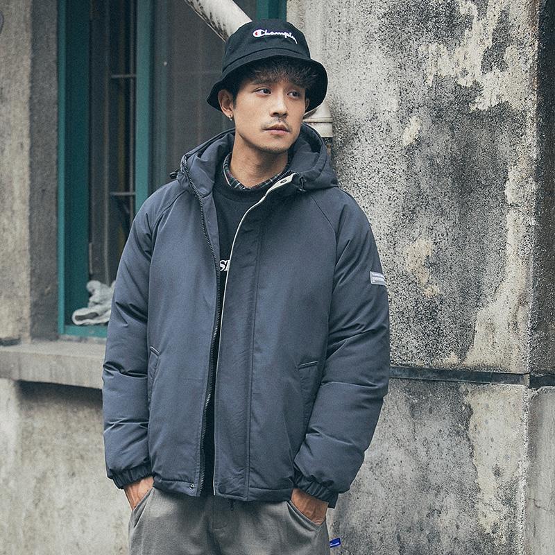 men's Japanese men's cotton jacket casual loose down cotton thick trend edgy bread clothing cotton wool: 1 / XXL