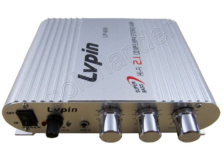 super bass Hi-Fi 2.1 20WX3 CD MP3 MP4 Stereo power Mini Computer Car Amplifier Subwoofer Out Amplifier LP-838
