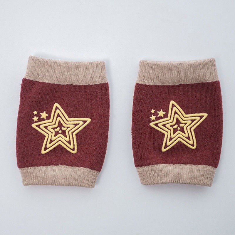 Neue Winter Baumwolle Bein Warme Baby Krabbeln Knie Pads Sicherheit Anti-Unterhose gehen Bein Ellenbogen Schutz: Braun