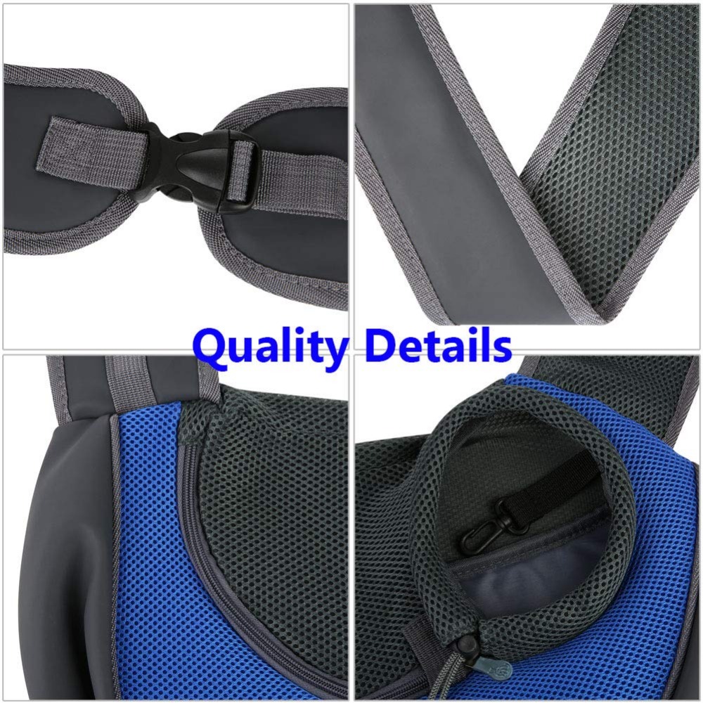 Schouder Hond Carrier Outdoor Travel Handtas Pouch Comfort Mesh Enkele Oxford Schouder Sling Mesh Reizen Tote Schoudertas