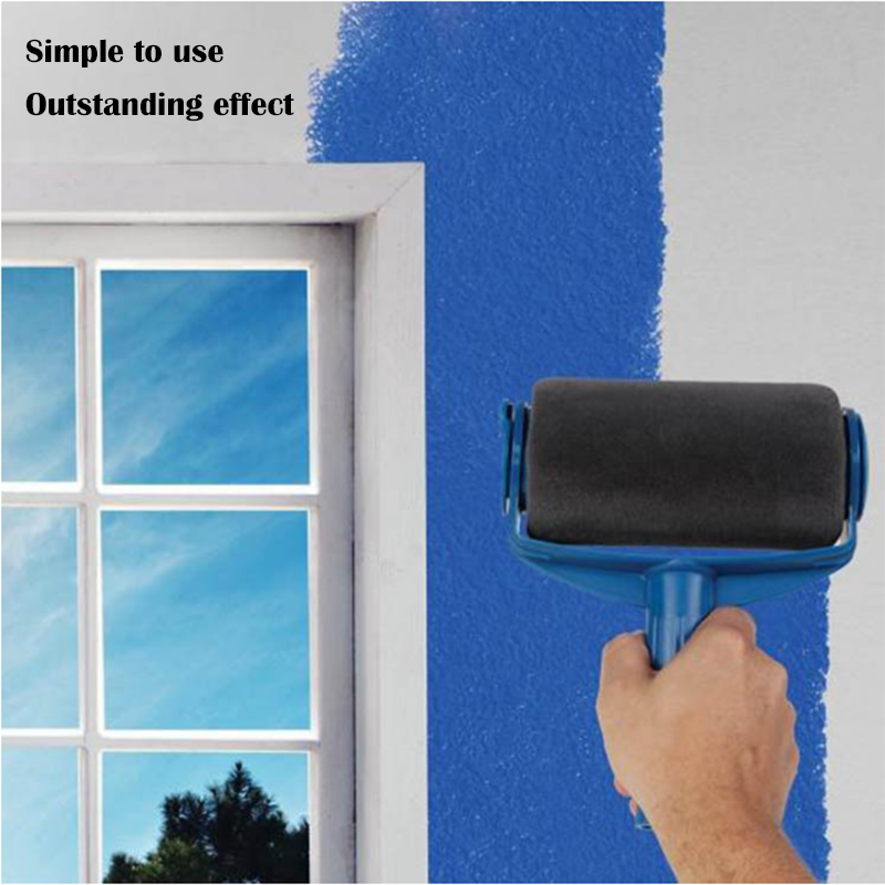 5Pcs Muur Versieren Schilderen Roller Borstel Set Borstel Kit Multifunctionele Huis Verf Rollers Gereedschap