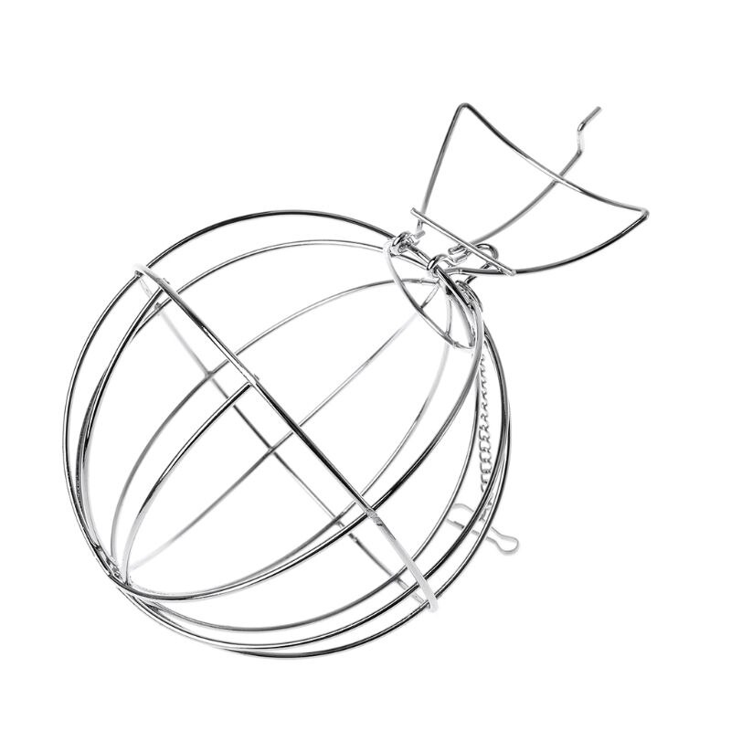 Stainless Steel Round Feeder Automatic Feeding Hanging Hay Ball Guinea Pig Hamster Rat Rabbit Pet Toy