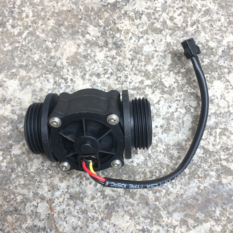 Débitmètre d'eau capteur de débit compteur indicateur interrupteur jauge débitmètre + affichage numérique LCD gamme de contrôleur 0.1-9999L G1 "DN25