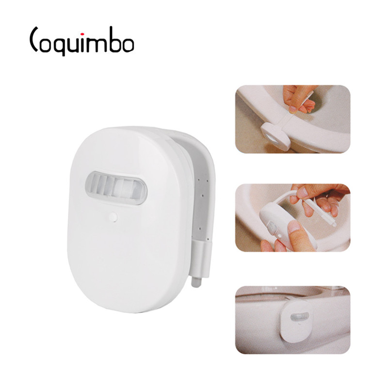 Coquimbo USB Oplaadbare Motion Sensor Toiletbril Verlichting 12 LEDs Waterdichte IP67 Backlight Voor Toiletpot Ingebouwde Batterij