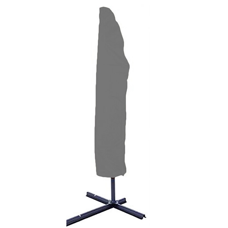 Solid Color Patio Parasol Waterproof Umbrella Cover Rain Cover Drawstring Dust Protective Case Outdoor Household Supplies: grey / 265-40-70 50cm