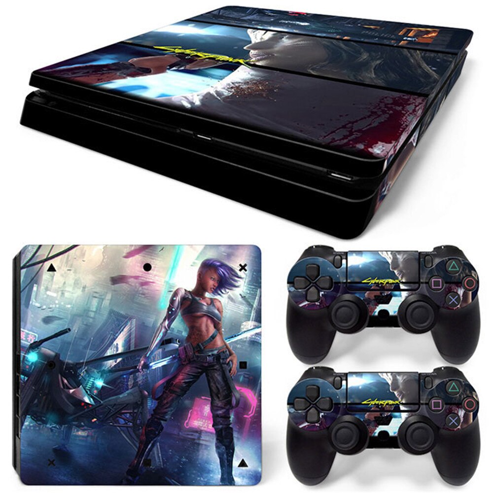 Autoadesivo della pelle Della Copertura Per PS4 Sottile Autoadesivo Della Pelle Della Console E Controller di Skins Gioco Adesivi: TN-PS4Slim-6516