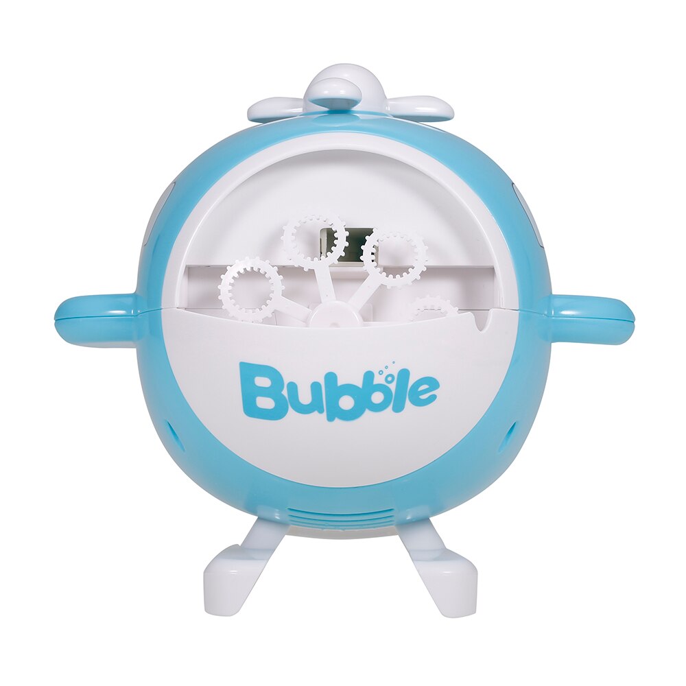 Máquina de burbujas JJRC V07 para niños con forma de helicóptero, juguete burbujeante automático para niños, juguetes de verano para actividades al aire libre: Azul