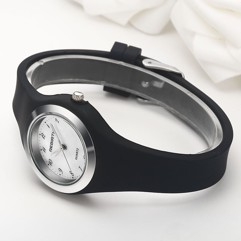 Reborn-montre-bracelet à Quartz pour femmes, bracelet en Silicone, de supérieure, montre pour femme