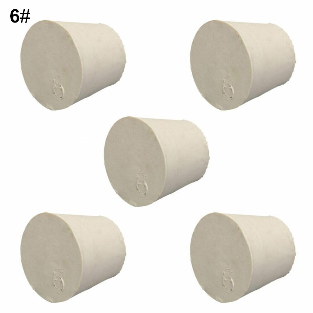 5 stk solide gummipropper propper laboratorieflaske rør forseglet lågpropper er i kemiske eksperimenter brugt til at forsegle udstyr,: 33 x 25 x 28mm