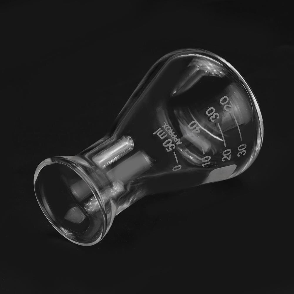 50ml-500ml Transparent Lab Conical Flask Glass Scientific Erlenmeyer Flask Safe Glassware Laboratory School Research Supply