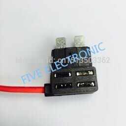 Medium Take electrical appliances of CAR fuse box Auto Fuse Holder WITH WIRING, with Small Plug. Free Safety Piece