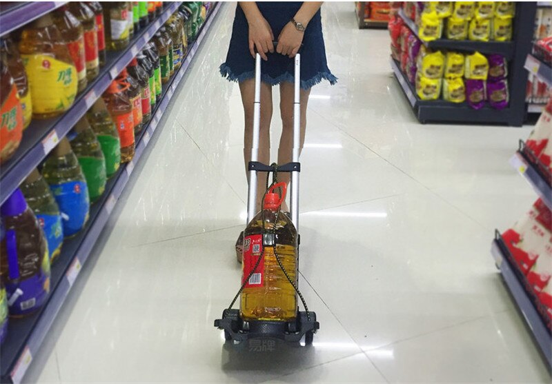 Pieghevole Portatile carrello mini Bagagli in Lega di Alluminio, La Famiglia di Acquisto di Viaggi ottavino carrello Carrello